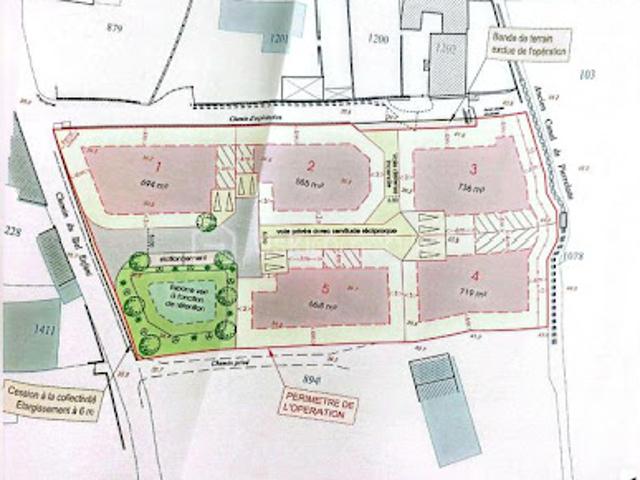 Vente Terrain 720 m2 Orange