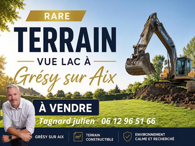 Vente Terrain 725 m2 Grésy sur Aix
