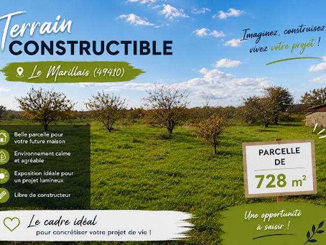 Vente Terrain 728 m2 Mauges sur Loire