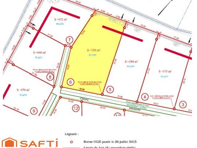 Vente Terrain 729 m2 Le Puy en Velay