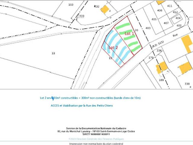 Vente Terrain 730 m2 Prouvais