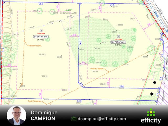 Vente Terrain 737 m2 Francheleins