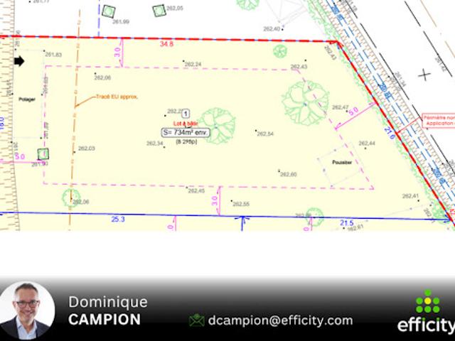 Vente Terrain 734 m2 Francheleins
