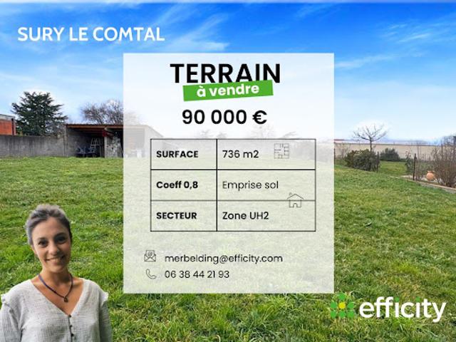 Vente Terrain 736 m2 Bonson