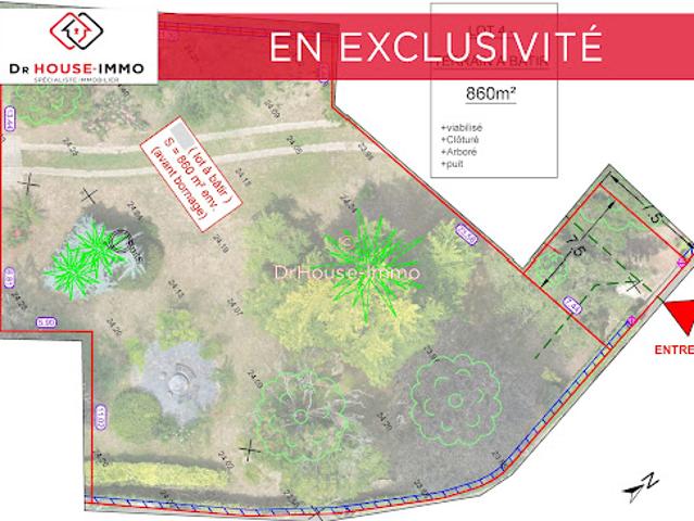 Vente Terrain 860 m2 Ingrandes