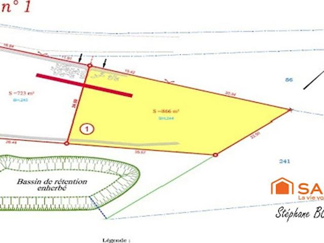 Vente Terrain 866 m2 Le Puy en Velay