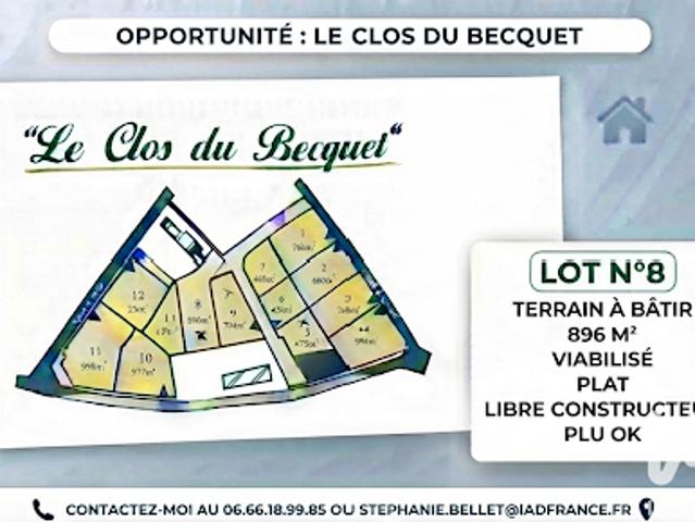 Vente Terrain 896 m2 Fauville en Caux