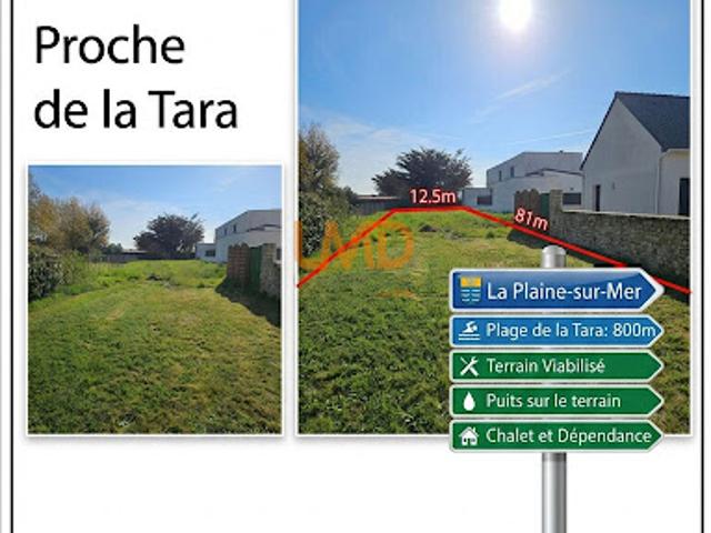 Vente Terrain 940 m2 La Plaine sur Mer