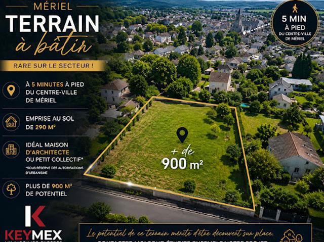 Vente Terrain 942 m2 Mériel
