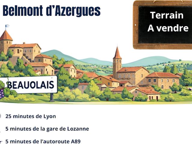 Vente Terrain 965 m2 Belmont d'Azergues