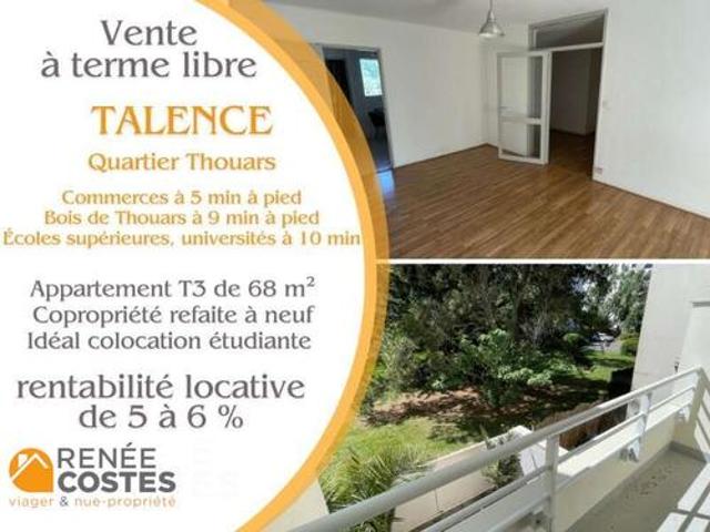 Vente Viager 3 pièces 68 m2 Bordeaux