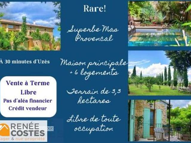 Vente Viager 27 pièces 668 m2 Uzès