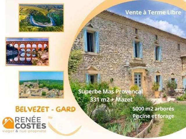Vente Viager 8 pièces 331 m2 Uzès