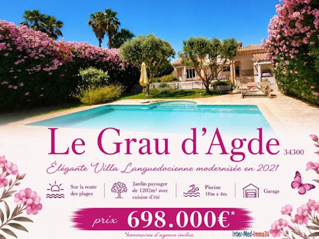 Vente Villa 5 pièces 142 m2 Grau d'Agde