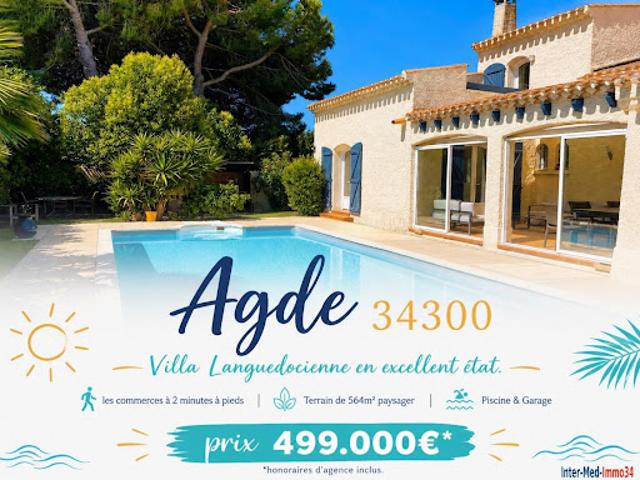 Vente Villa 6 pièces 158 m2 Agde