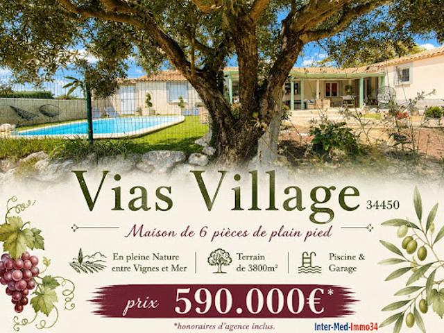 Vente Villa 6 pièces 172 m2 Vias