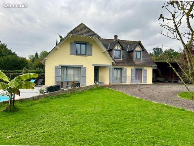 Vente | Villa | 6p | 4ch | 197.00 m² | Bosroumois | Expo Sud | Terrasse · Jardin · Piscine