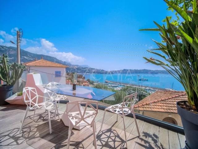 Vente Villa Villefranche basse Corniche, vue mer panoramique