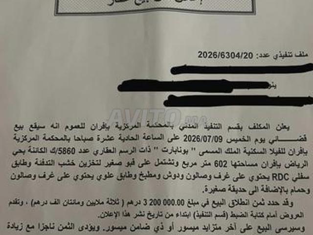 Vente Villa à Ifrane
