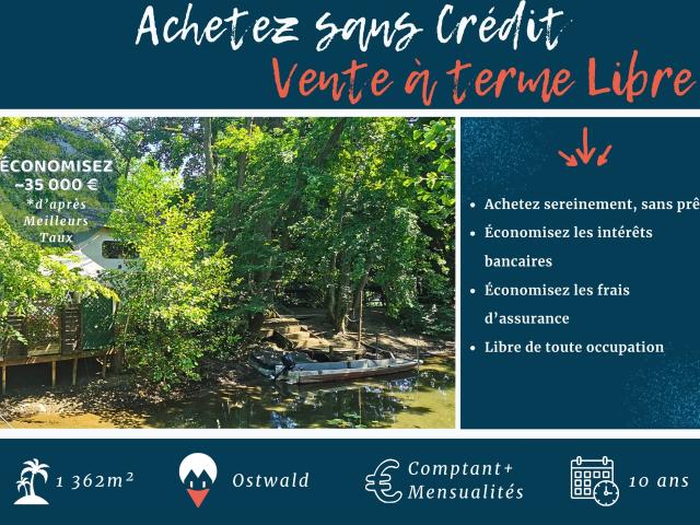Vente à terme libre – Ile privée sur l’Ill – Ostwald