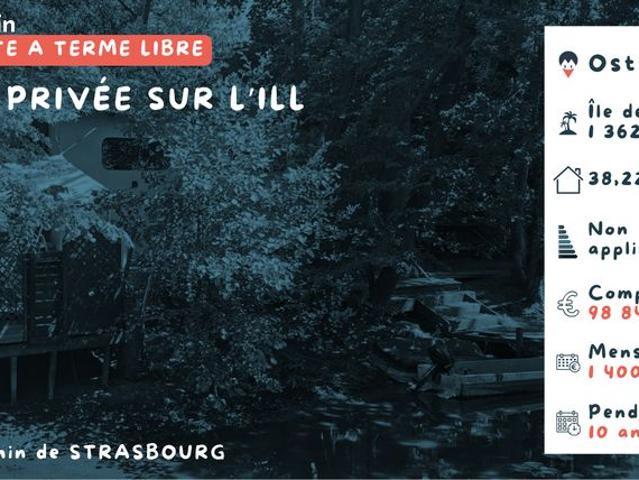 Vente à terme libre – Ile privée sur l’Ill – Ostwald