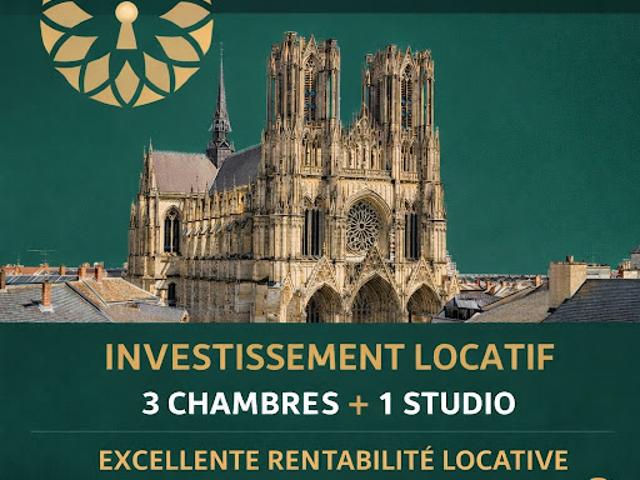 Vente Appartement 4 pièces 50 m2 Reims