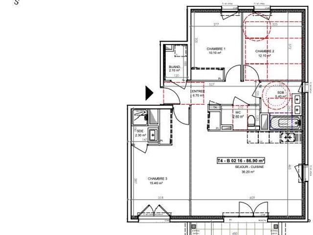 Vente Appartement 4 pièces