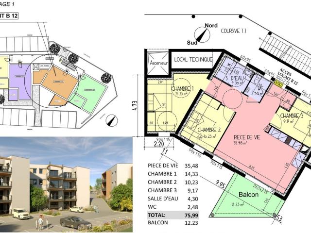 Vente Appartement 4 pièces
