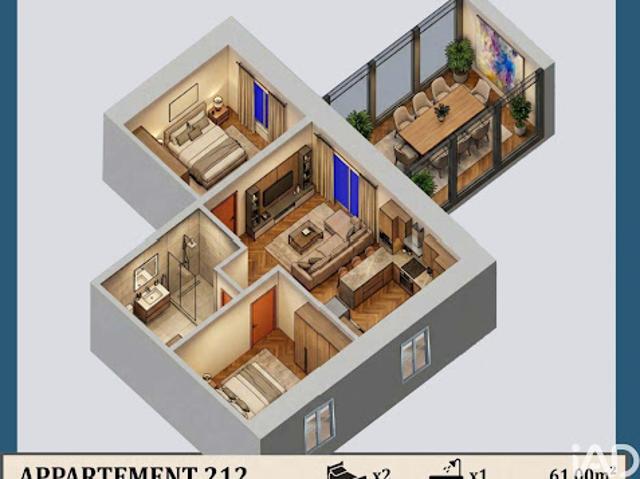 Vente Appartement 4 pièces 61 m2 Confolens