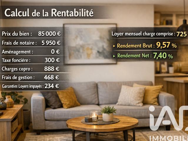 Vente Appartement 4 pièces 62 m2 Bouzonville