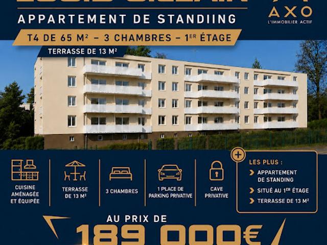 Vente Appartement 4 pièces 65 m2 Bernay