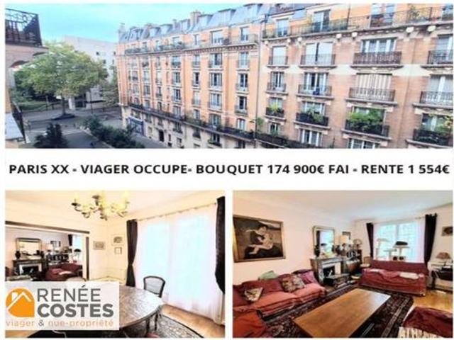 Vente Appartement 4 pièces 71 m2 Paris 20ème
