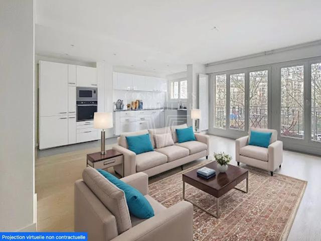 Vente Appartement 4 pièces 77.52 m2 Paris 17ème