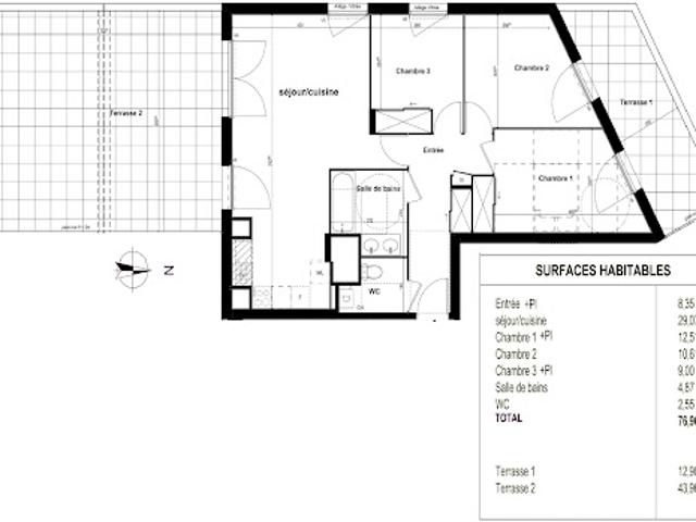 Vente Appartement 4 pièces 77 m2 Corbas