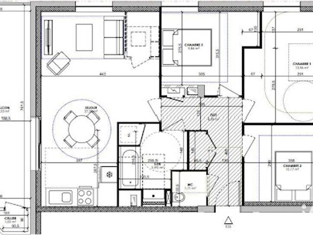 Vente Appartement 4 pièces 77 m2 Lyon 7ème