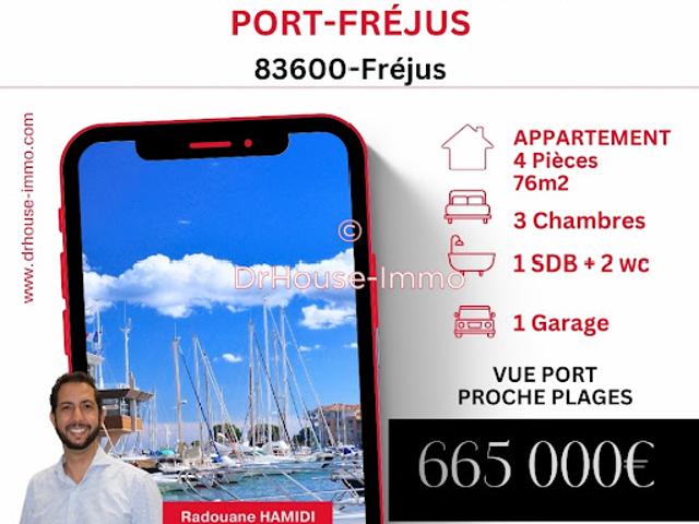 Vente Appartement 4 pièces 76 m2 Frejus