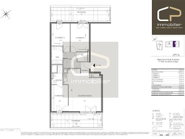 Vente Appartement 4 pièces 78 m2 Annecy