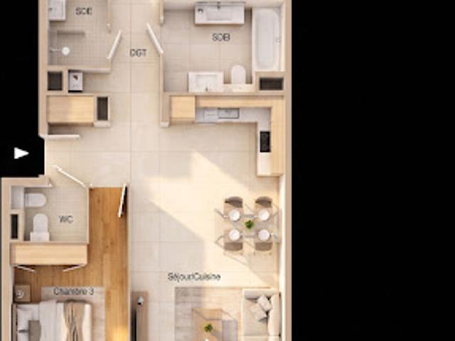 Vente Appartement 4 pièces 79 m2 Simandres