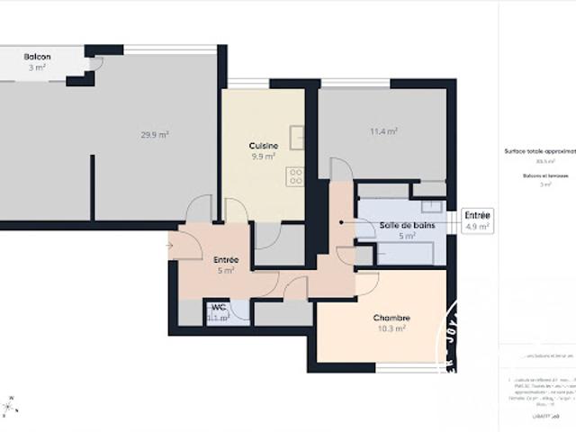 Vente Appartement 4 pièces 83 m2 Vitry sur Seine