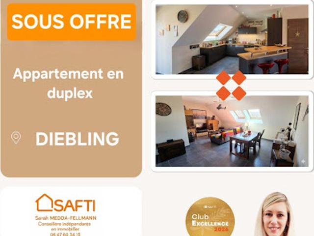 Vente Appartement 4 pièces 83 m2 Diebling