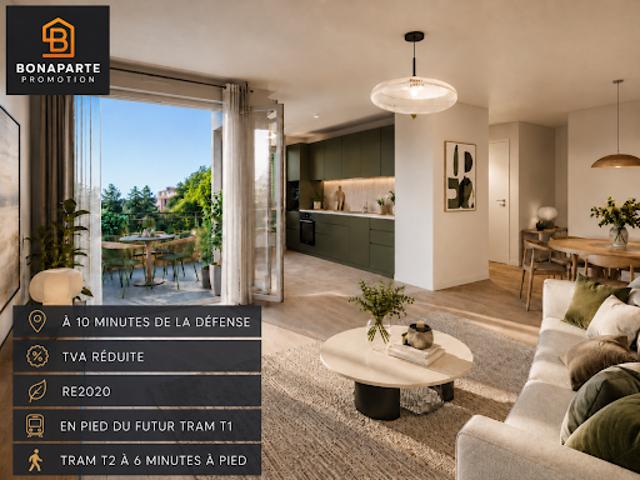 Vente Appartement 4 pièces 83 m2 Nanterre