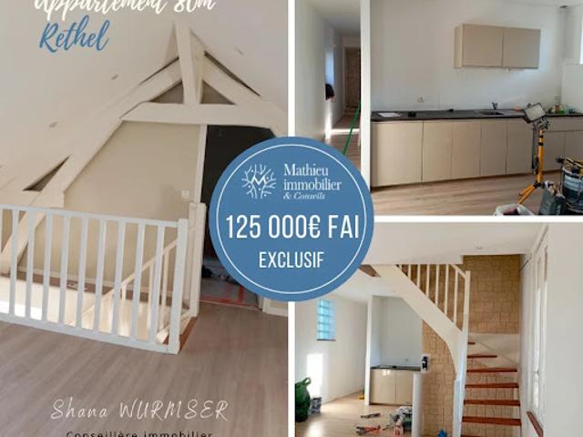 Vente Appartement 4 pièces 80 m2 Rethel