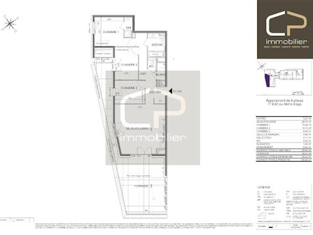 Vente Appartement 4 pièces 82 m2 Annecy