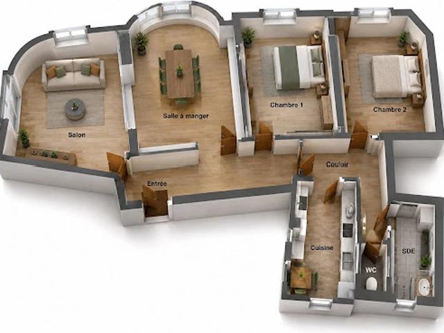 Vente Appartement 4 pièces 87.48 m2 Paris 18ème