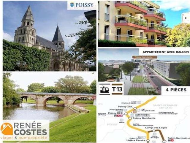 Vente Appartement 4 pièces 87 m2 Poissy