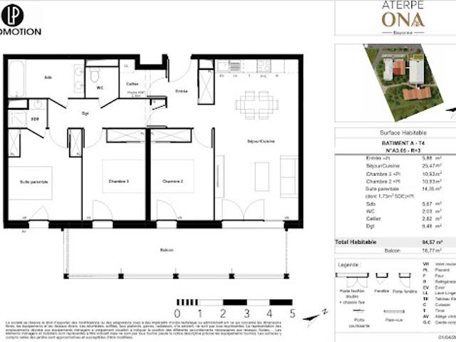 Vente Appartement 4 pièces 84.57 m2 Bayonne