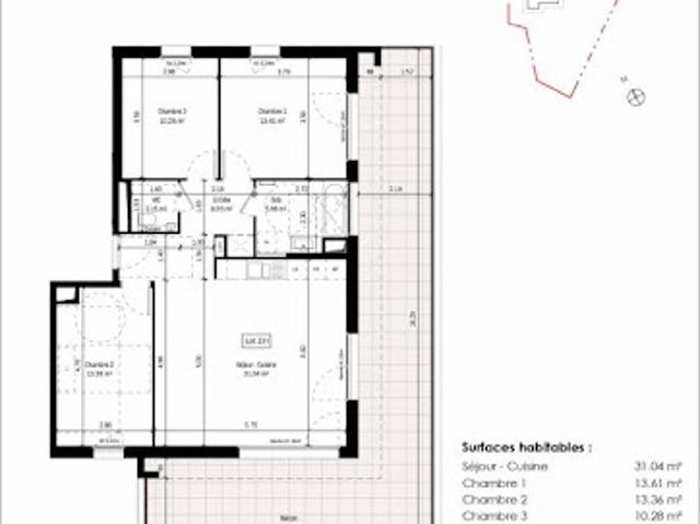 Vente Appartement 4 pièces 84 m2 Colmar