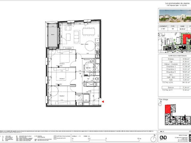 Vente Appartement 4 pièces 84 m2 Ifs