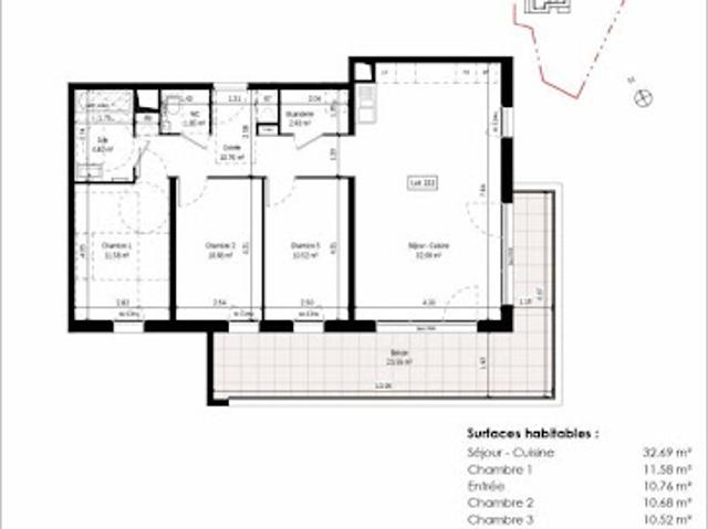 Vente Appartement 4 pièces 85 m2 Colmar
