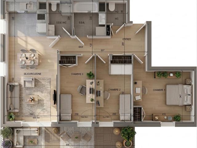 Vente Appartement 4 pièces 85 m2 La Courneuve
